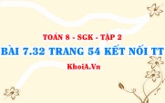 Bài 7.32 trang 54 Toán 8 Kết nối tri thức Tập 2